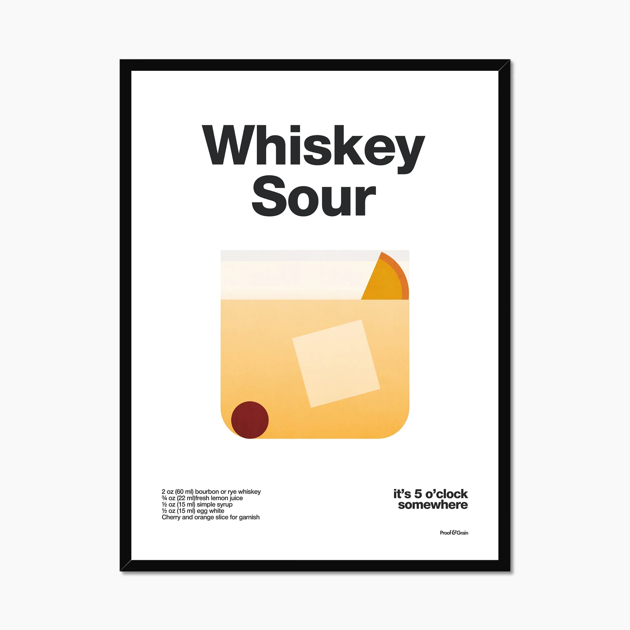 Whiskey Sour Cocktail Recipe